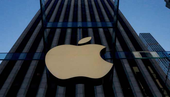 The Apple logo is seen during the preview of the redesigned and reimagined Apple Fifth Avenue store in New York, US, September 19, 2019.— Reuters/File