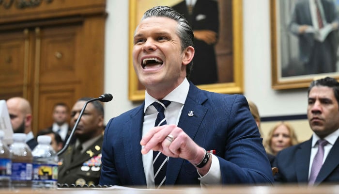 US Secretary of Defence Pete Hegseth testifies before a US House Armed Services Committee hearing titled Department of Defence FY2027 Budget Request, on Capitol Hill on April 29, 2026. — AFP