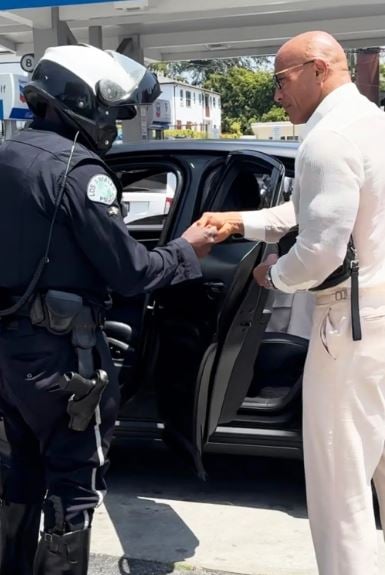 Dwayne Johnson pulled over in Hollywood after Walk of Fame ceremony