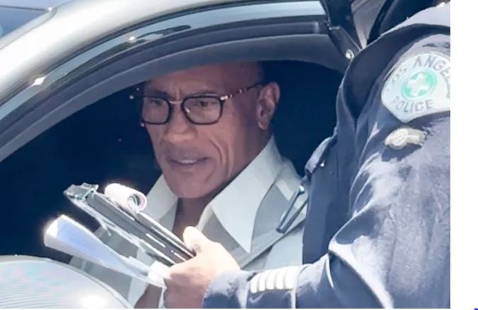 Dwayne Johnson pulled over in Hollywood after Walk of Fame ceremony