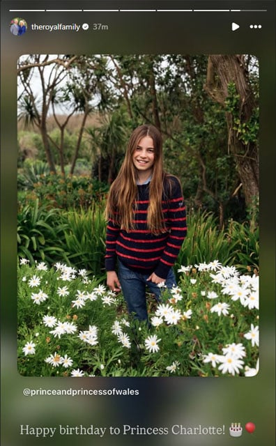King Charles sends birthday surprise for Princess Charlotte from Bermuda