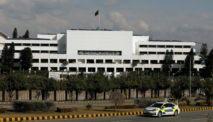 A general view of the Parliament building in Islamabad, January 23, 2019. — Reuters