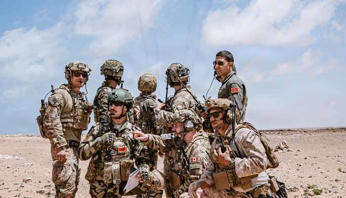 American and Moroccan soldiers during African Lion joint military exercises. — X/ @USAfricaCommand