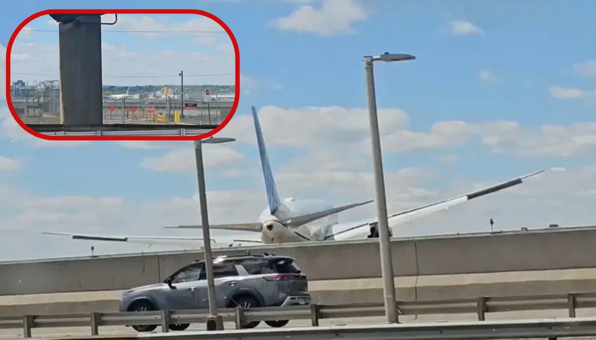United Airlines 767 slams into NJ Turnpike light pole in viral crash—but what really happened?