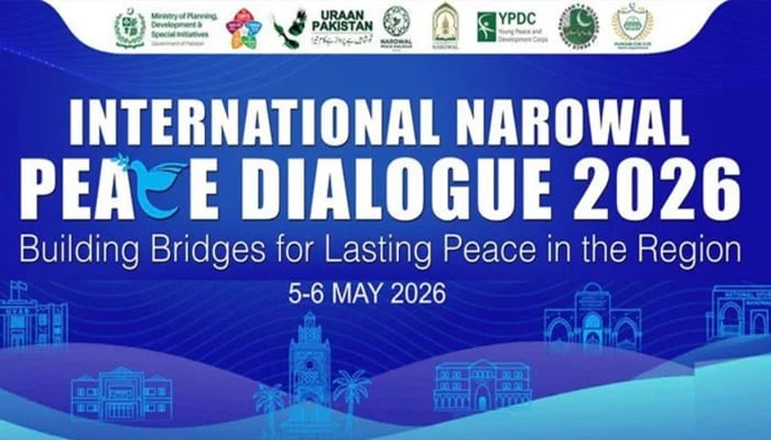 The International Narowal Peace Dialogue 2026 poster. —Instagram@plancompakistan/File