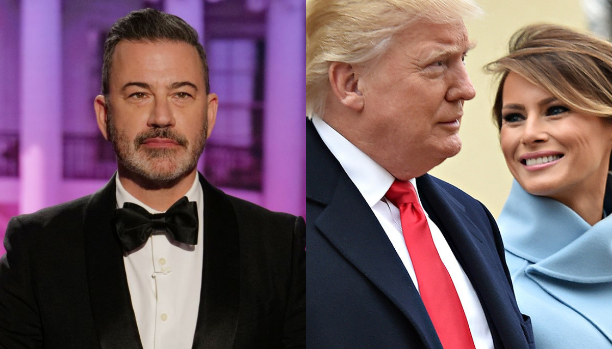 Jimmy Kimmel roasts Donald, Melanie Trump even after warning