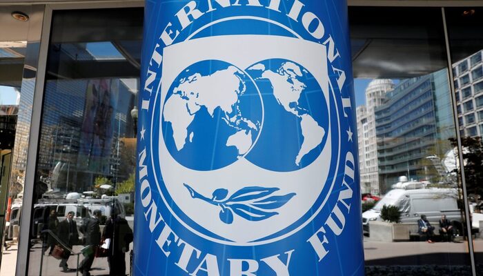 International Monetary Fund logo is seen outside the headquarters building during the IMF/World Bank spring meeting in Washington, US, April 20, 2018.  — Reuters