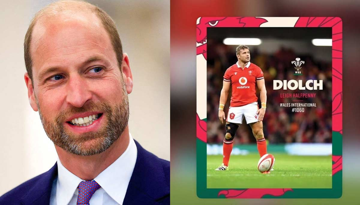 Prince William pens personal message for Welsh rugby icon