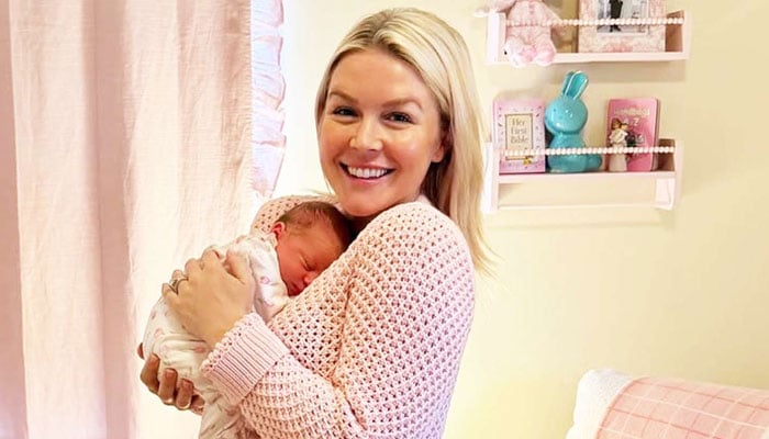 Karoline Leavitt with her daughter. — Instagram/@