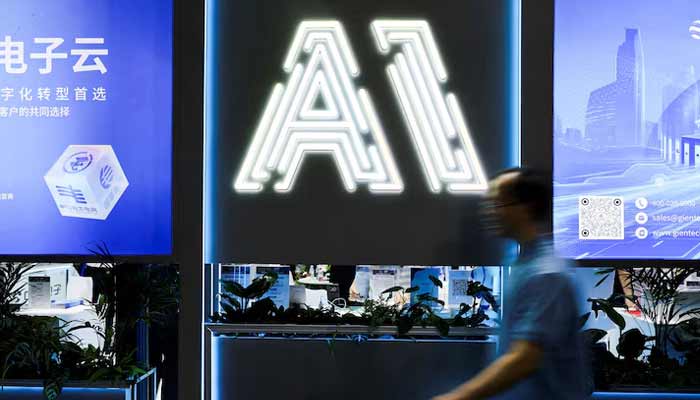 A person visits the World Artificial Intelligence Conference in Shanghai, China July 26, 2025.— Reuters/File