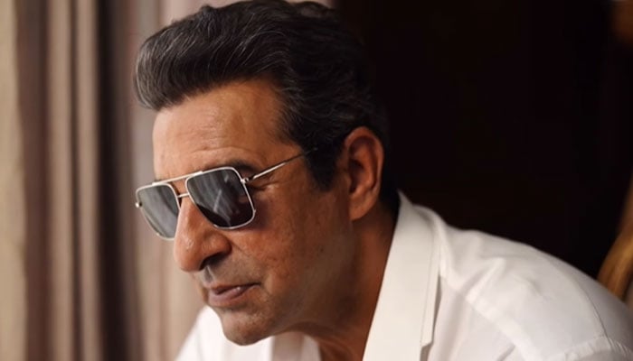 Pakistan cricket legend Wasim Akram poses for a photo. — X/wasimakramliveofficial