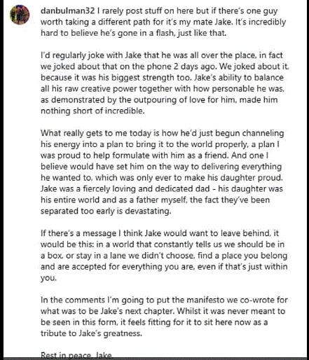 Jake Halls ex girlfriend Chloe Lewis breaks silence after his sudden demise