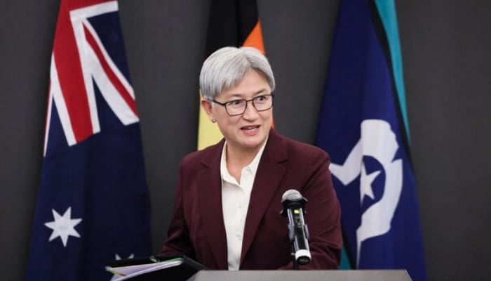 Australias Foreign Minister Penny Wong attends a press conference, in Beijing, China, April 29, 2026. — Reuters