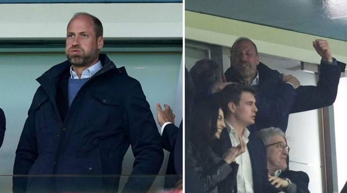 Prince William goes wild during Aston Villa epic victory
