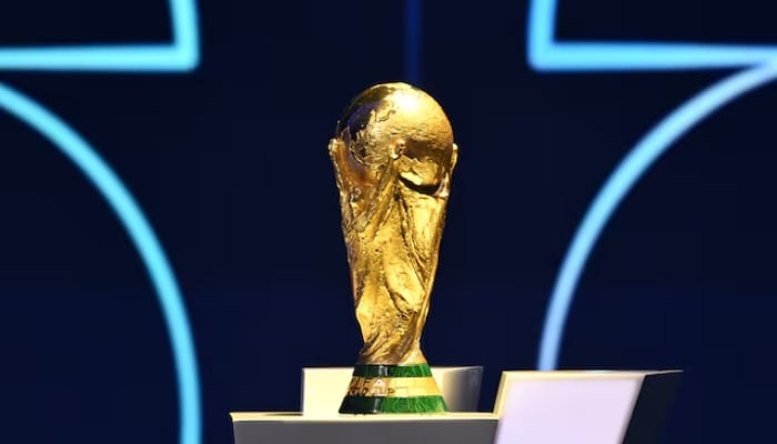 A general view of the Fifa World Cup 2026 trophy during the draw Pool in John F Kennedy Center for the Performing Arts, Washington, DC, US, December 5, 2025. — Reuters