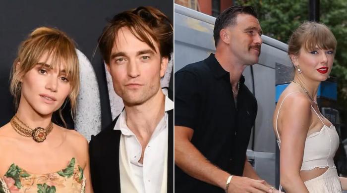 Taylor Swift, Travis Kelce cross paths with Robert Pattinson, wife in UK