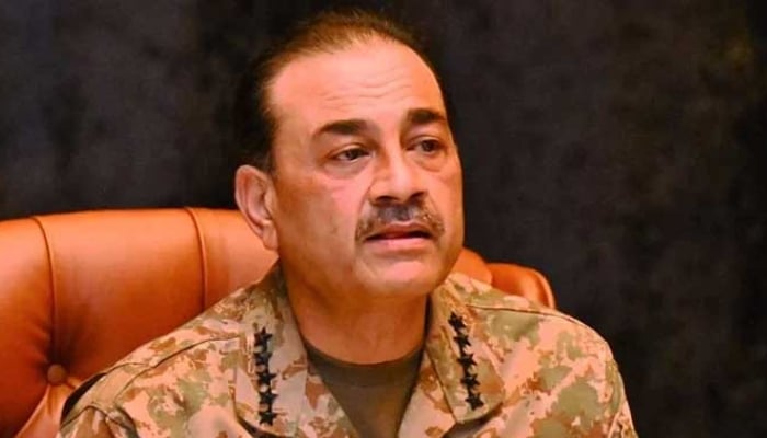 Chief of Army Staff Field Marshal Syed Asim Munir speaks during an event on May 29, 2025. — ISPR