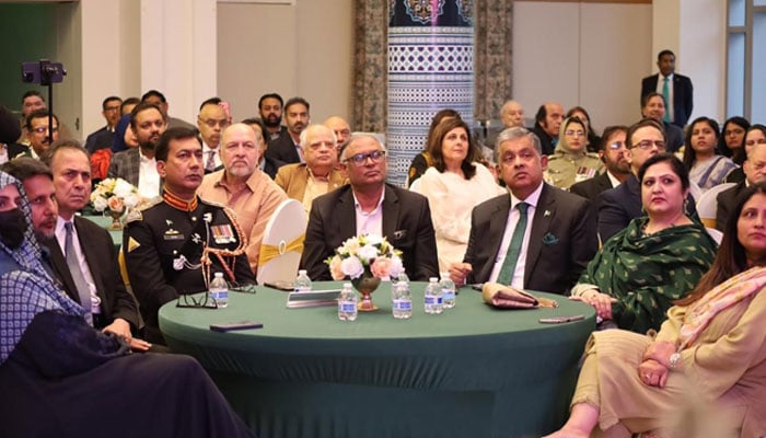 Pakistan Embassy in Washington hosts grand ceremony to commemorate the first anniversary of Marka-e-Haq. — APP