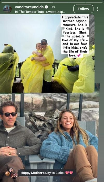 Ryan Reynolds celebrates Blake Lively after Justin Baldoni settlement