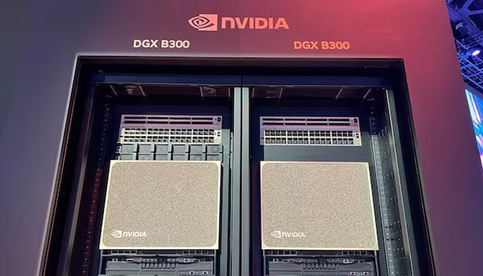 Data center servers and components containing the newest artificial intelligence chips from Nvidia are seen on display at the companys GTC software developer conference in San Jose, California, US, March 19, 2025. — Reuters