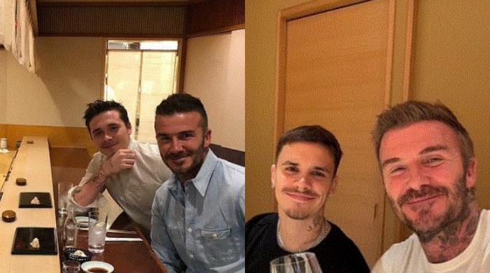 David Beckham's luxury dinner with Romeo echoes memorable outing with Brooklyn