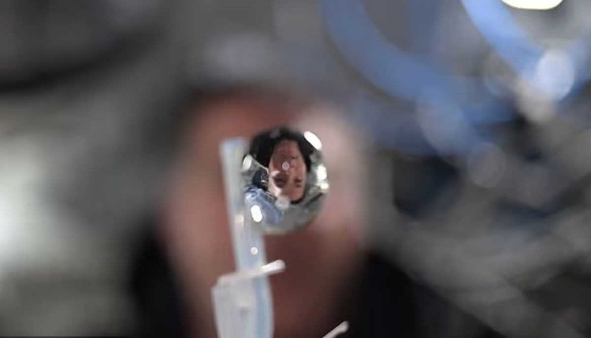 Watch: NASA astronauts turn water into floating crystal ball in space