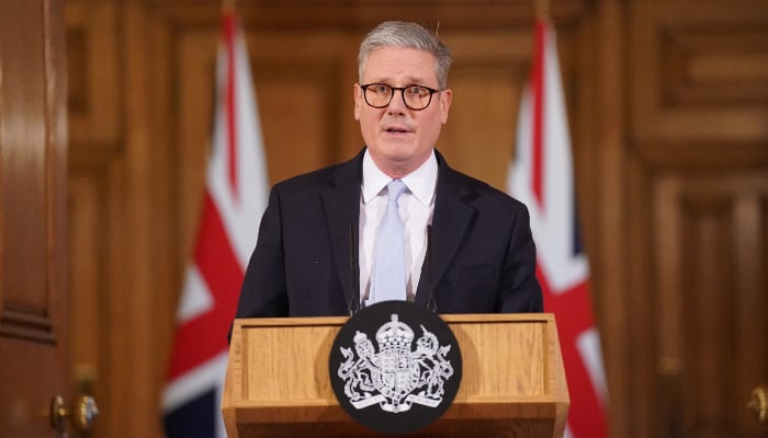 Britains Prime Minister Sir Keir Starmer speaks during a press conference on migration at 10 Downing Street, London, Britain, November 28, 2024. — Reuters