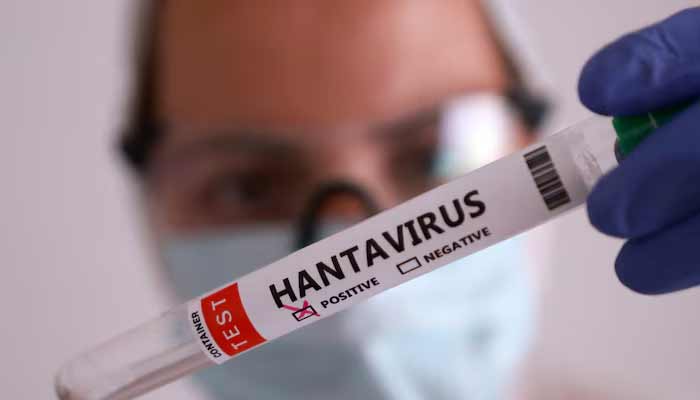 A test tube labelled Hantavirus positive is held in this illustration taken May 7, 2026.— Reuters/File