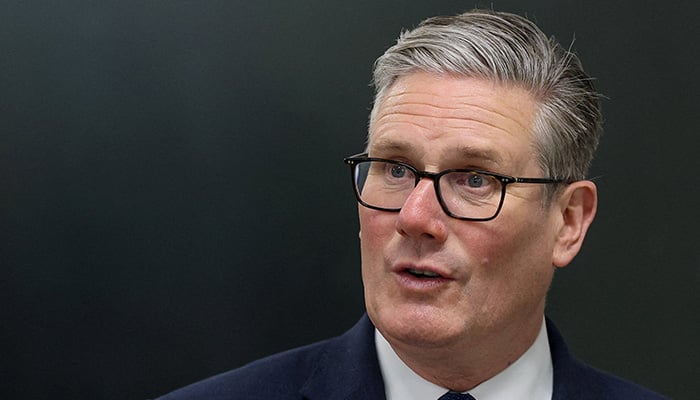 Britains Prime Minister Keir Starmer meets construction apprentices during a visit to London South Bank Technical College in London, Britain, May 12, 2026. — Reuters