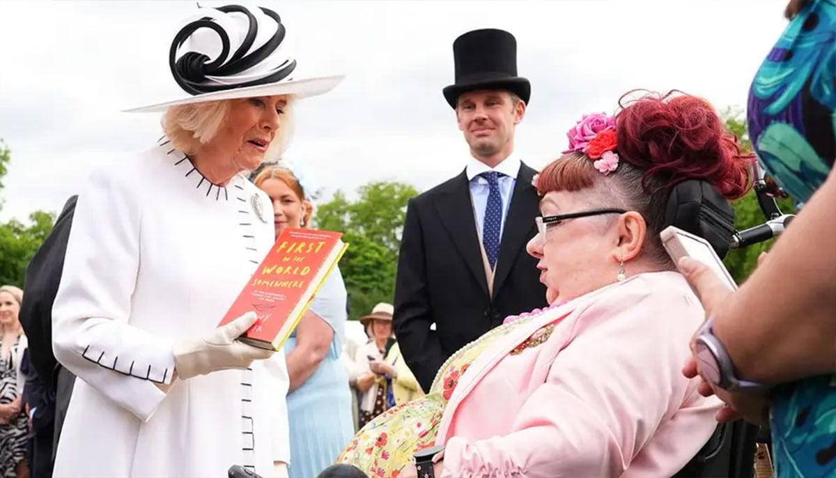 Queen Camilla gets literary gift as Penny Pepper hands over her latest read