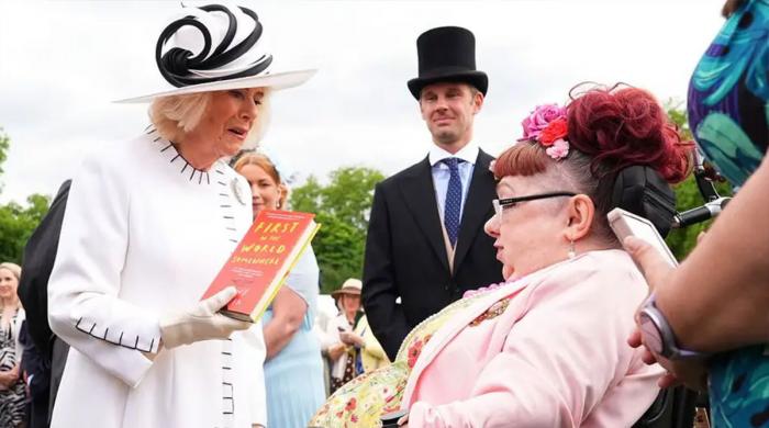 Queen Camilla gets literary gift as Penny Pepper hands over her latest read