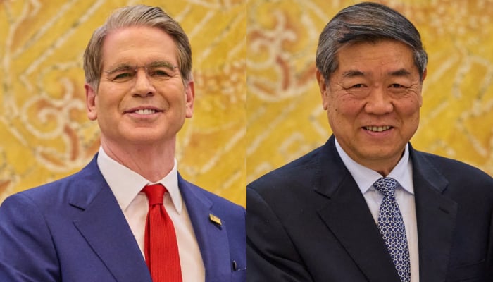 (From left) US Treasury Secretary Scott Bessent and Chinese Vice Premier He Lifeng, during their meeting with South Korean President Lee Jae Myung (not pictured) in Seoul, South Korea, May 13, 2026. — Reuters