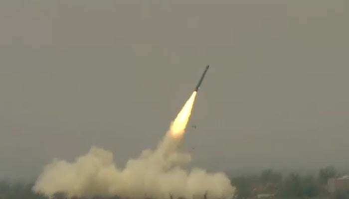 Army Rocket Force Command conducted a successful training launch of indigenously developed Fatah-4, Ground Launched Cruise Missile on May 14, 2026. — ISPR/screengrab