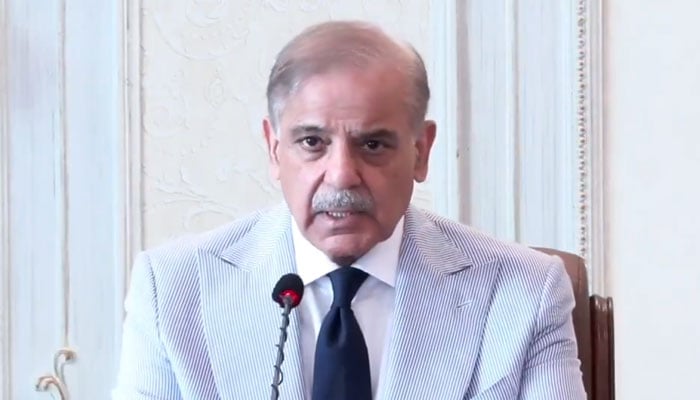 Prime Minister Shehbaz Sharif chairs federal cabinet meeting in Islamabad on May 14, 2026. — Screengrab via Geo News