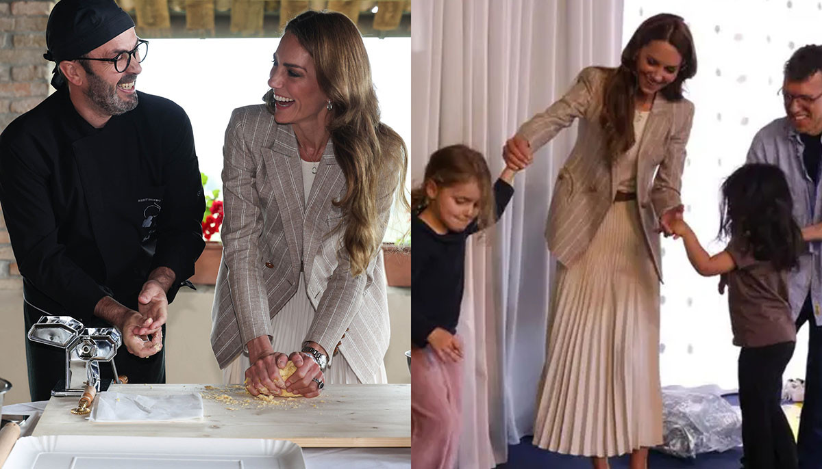 Princess Kate cooks up 'the power of connection' with Italian families