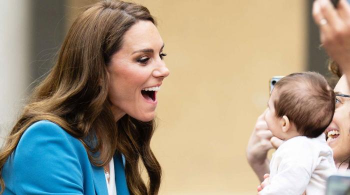 Princess Kate shares sweet moment with three-month-old baby in Italy