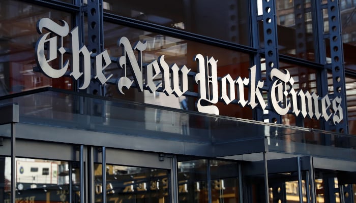 The New York Times building is seen in Manhattan, New York, US, August 3, 2020. — Reuters