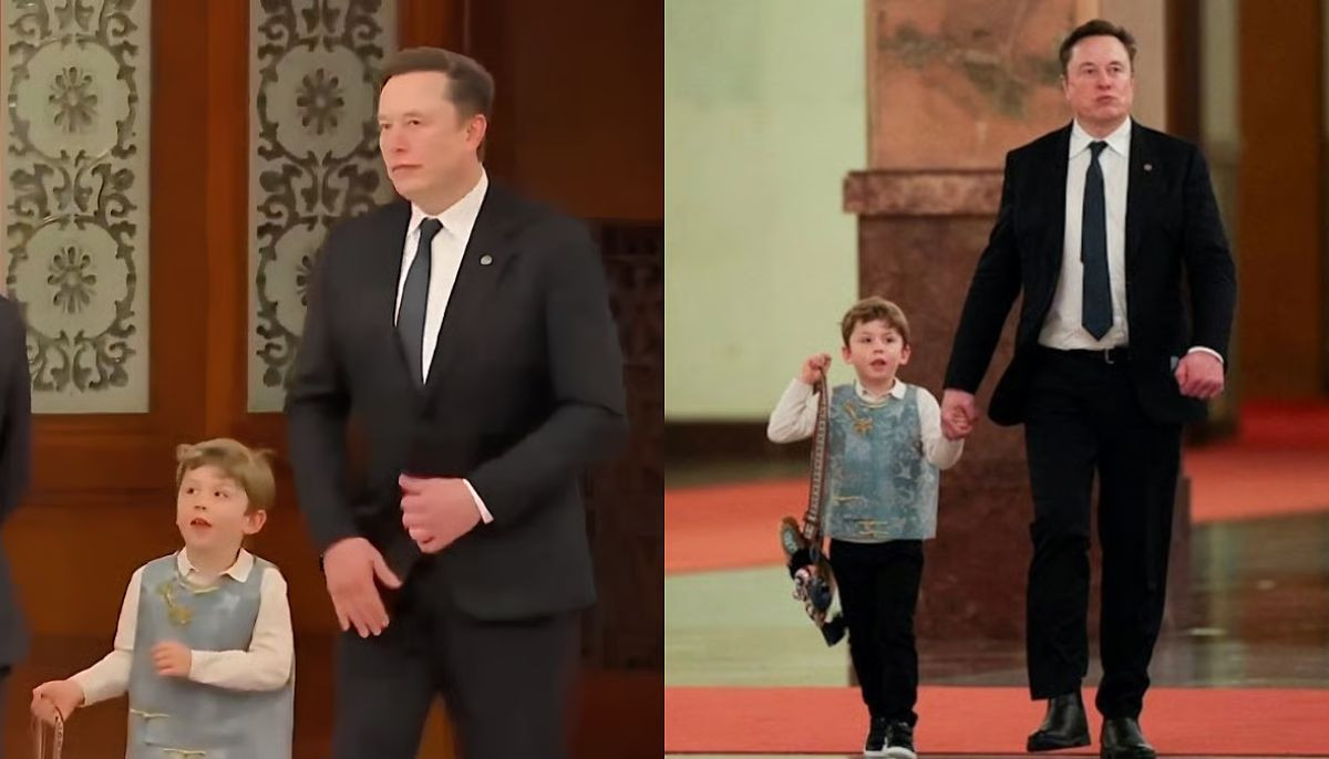 Elon Musk's son Lil X goes viral for handmade Chinese tiger bag