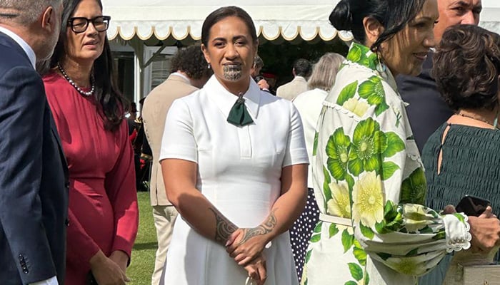 New Zealands Maori queen Ngawai hono i te po Paki (centre) attends an event marking the 50th anniversary of The Kings Trust, celebrating its work supporting young people worldwide. — provided by Huma Fakhar