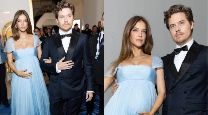 Barbara Palvin and Dylan Sprouse share baby news at Cannes