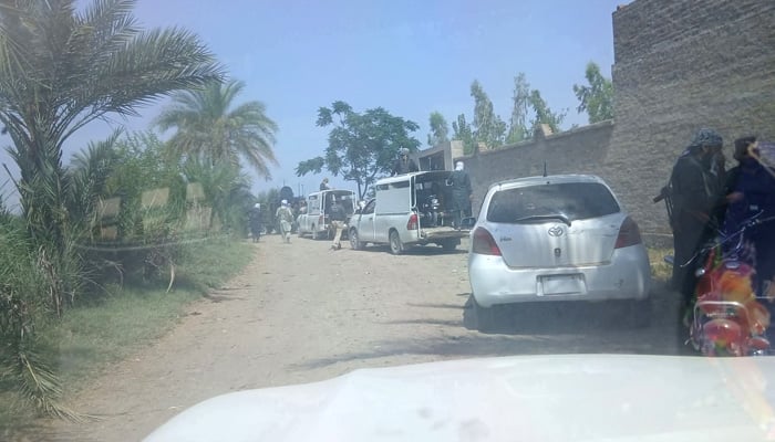 Police officials taking part in intelligence-based operations in Bannu district, Khyber Pakhtunkhwa, on May 16, 2026. — Reporter