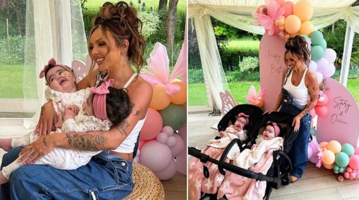 Jesy Nelson calls twins her 'strongest little fighters 'in sweet birthday tribute