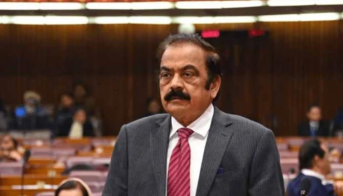 PML-N leader Rana Sanaullah speaks in the National Assembly session on December 17, 2024. — X/@NAofPakistan