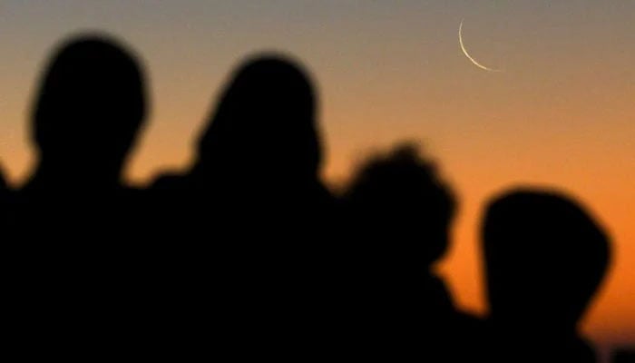 People sight moon in this undated image. — Reuters/File