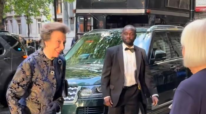 Princess Anne celebrates Team GB success before departing for Greece