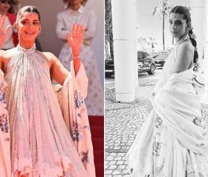 Sanam Saeed marks Cannes debut in traditional attire