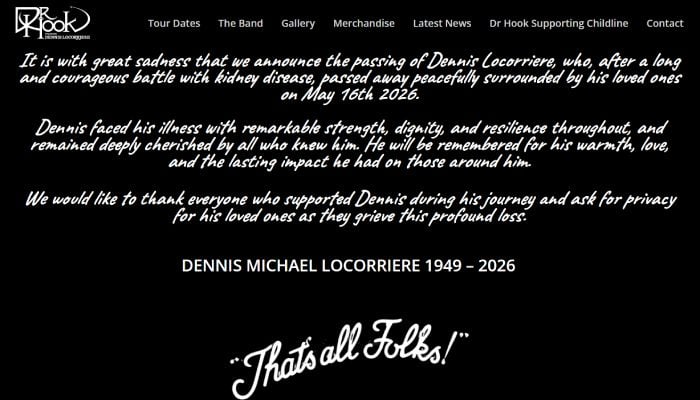 Dr. Hook lead singer Dennis Locorriere dies: Cause of death revealed