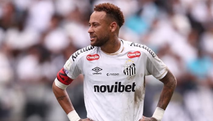 Santos Neymar reacts during the game against Coritiba in the Brasileiro Championship, Neo Quimica Arena, Sao Paulo, Brazil, May 17, 2026. — Reuters