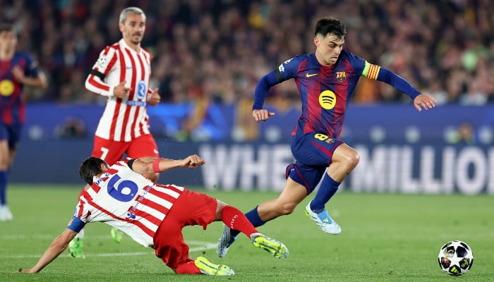 Who could be the 2026 World Cup's breakout star? 20 Barcelonas Spanish midfielder #08 Pedri fights for the ball with Atletico Madrids Spanish midfielder #06 Koke during the UEFA Champions League quarter-final first-leg football match between FC Barcelona and Club Atletico de Madrid at Camp Nou Stadium in Barcelona on April 8, 2026. — AFP