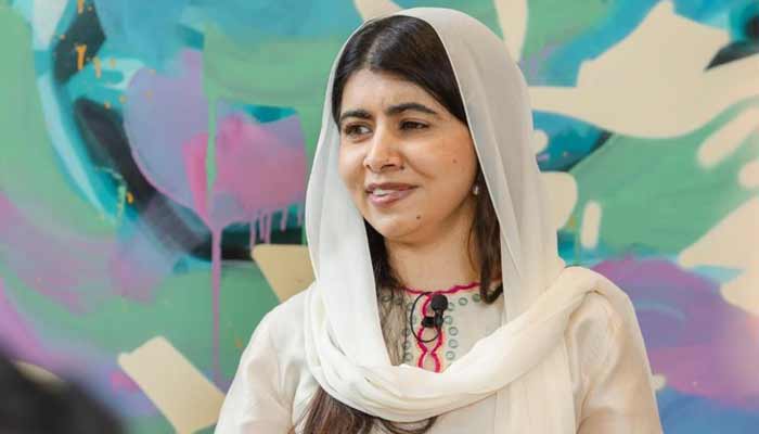 Nobel prize lureate and girls education activist Malala Yousufzai addresses gathering of influential Pakistanis held discuss the way forward for improving the standards of education in Pakistan. — Betty Laura Zapata for Malala Fund